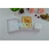China White Luxury Jewellery Packaging Boxes Set White Specialty Paper For Ring , Necklace , Earring factory
