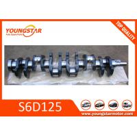 Quality Forged Steel vehicle crankshaft For KOMATSU S6D125 6151-31-1110 for sale