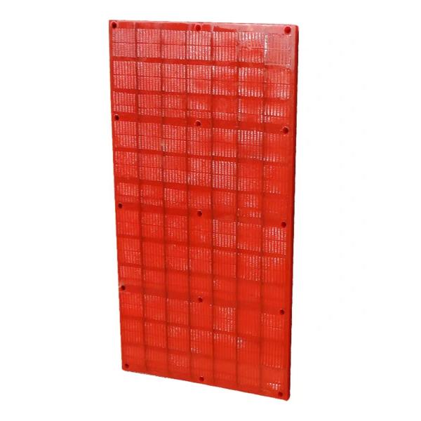 Quality Hardness 80A To 95A Polyurethane Screen Mesh Rubber Modular Screen Panel For Dewatering for sale
