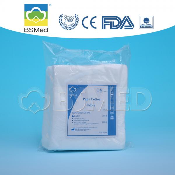 Quality White Biodegradable Cotton Pads , Surgical Dressing Eco Makeup Cotton Pads for sale