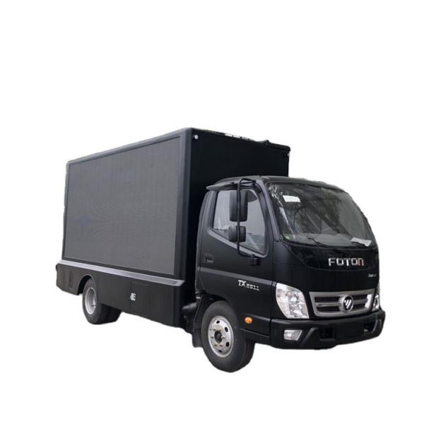 Quality Foton 4x2 Mobile Billboard Truck P5 LED Screen Mobile Van High Resolution for sale