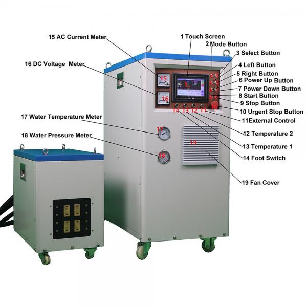 Quality 10-40Khz Industrial Induction Heating Machine 120KW Digital Induction Quenching Machine for sale