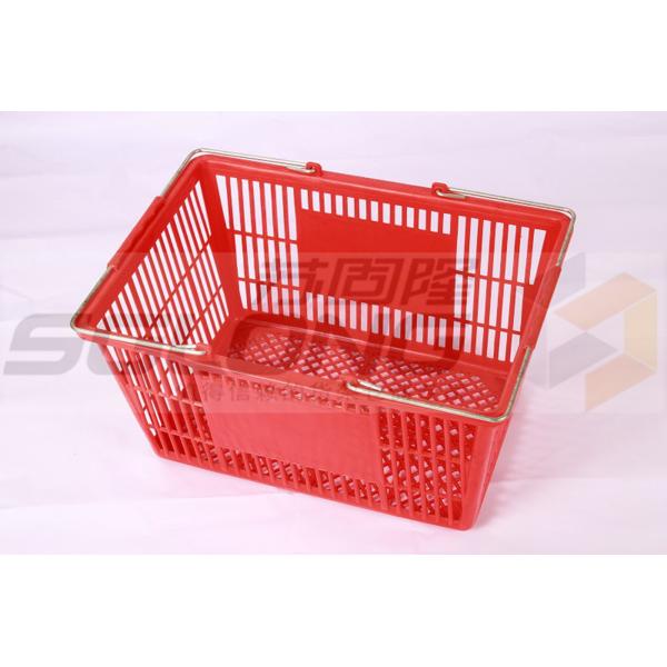 Quality Returnable Supermarket Shopping Trolley Baskets , Hand Baskets For Shopping for sale