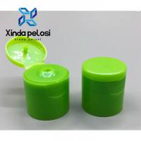 China Polish Blue 24/410 PP Smooth Surface Cosmetic Flip Top Bottle Caps For Cream Bottle factory