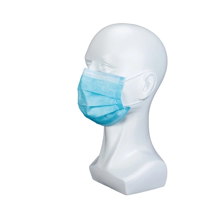 China Non Woven Surgical Medical Mask Anti Virus Dust 3 Layers Fiberglass Free factory