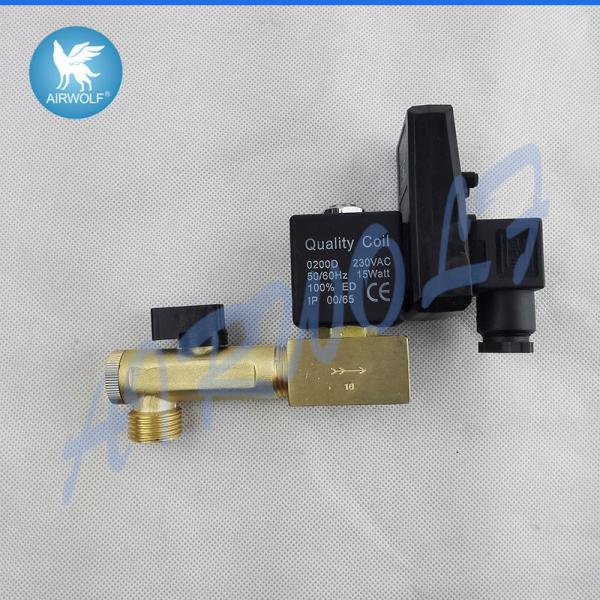 Quality Electronic Fixed Time Like Draw Off ADV-15T Air Compressor Solenoid Valve 15mm for sale