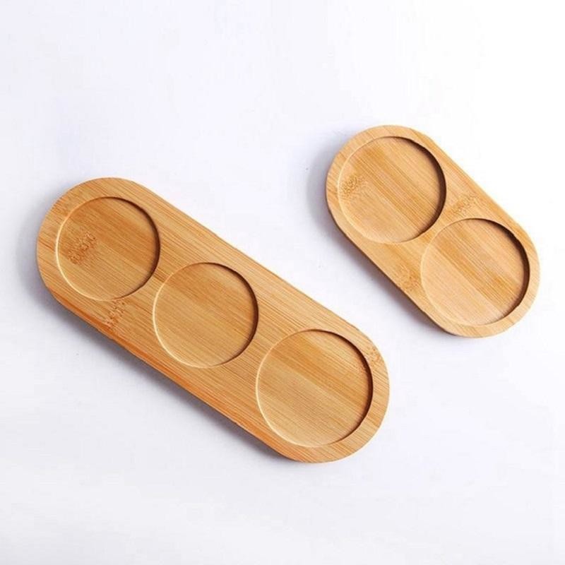 China Humanized Design Bamboo Kitchen Storage Holder Spice Jar Cup Stand Bottles Trays factory