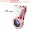 China Universal 3 in 1 Phone Camera Lens with Led Flash Light,15X Macro Lens Clip-on Cell Phone Lenses for  iPhone 6 6s factory