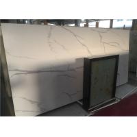 China Calcutta White Marble Bathroom Vanity Countertops Low Water Absorption factory