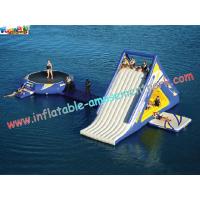 China ODM Inflatable water trampoline with slide with durable 0.9MM PVC tarpaulin material factory