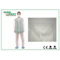 Quality White Disposable Coveralls Non Woven For Medical Without Hood With Free Sample for sale