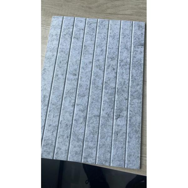 Quality Vertical Stripe Carving Wall Decoration Sound Cancelling Panels Polyester Fiber for sale