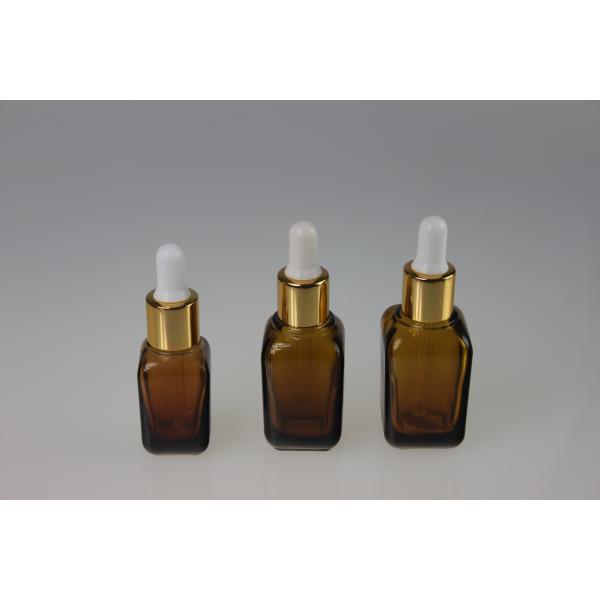 Quality Personalized Amber Essential Oil Glass Bottles 35ML 25ML 15ML with Dropper for sale