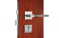 China Satin Nickel Chrome Front Door Mortise Lock 35-70mm Door Thickness factory