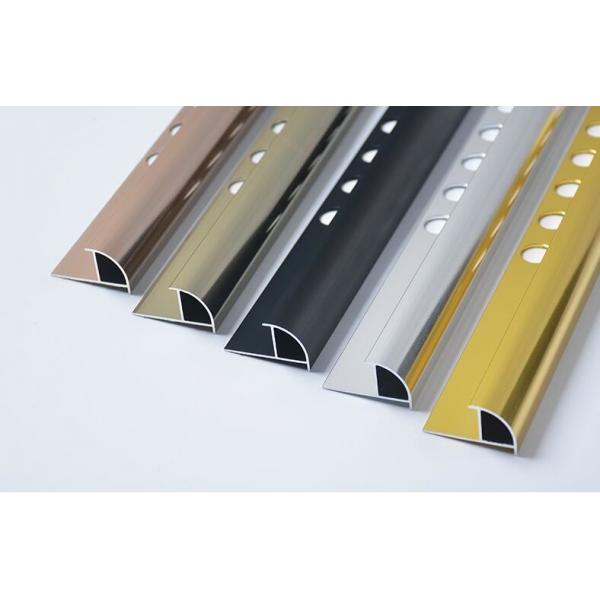 Quality Durable Aluminium Tile Edge Trim Protection Silver Color Tile Strip for sale