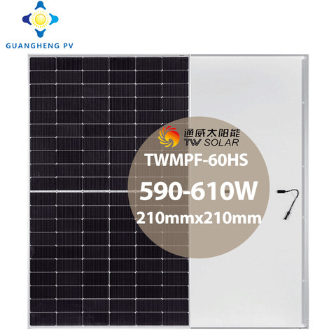 Quality TW SOLAR 590W Monofacial Solar Panel 595W High Power for sale