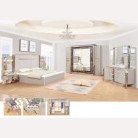 China Leather Mirrored Classic European Bedroom Furniture Set Optional factory