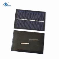 China Customized 5V Transparent Glass Solar Panel ZW-9060-G Mini Portable Solar Panels Charger 0.6W factory
