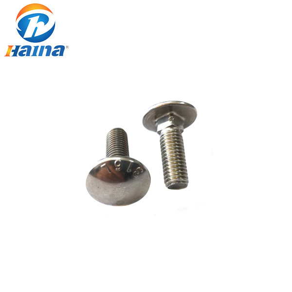 Quality Stainless Steel 304 316 A2 70 A4 80 Mushroom Head Carriage Bolt for sale