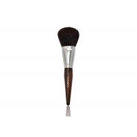 China Facial Sculpting Foundation Brush With Luxury Smooth Dark Brown Goat Hair Makeup Brushes factory