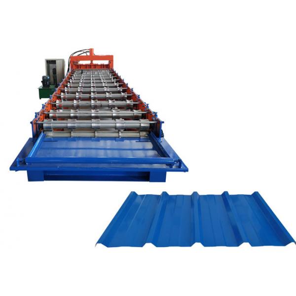 Quality 840mm Width Glazed Tile Roll Forming Machine Connect Bar 25mm For Flat Sheet And for sale