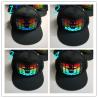 China sound-Activated party LED hat Light up music flashing el cap  Wireless voice controller  Hip Hop el hat  With Inverter factory