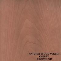 China Flat Cut Crown Cut Natural Cherry Wood Veneer 0.15-0.5mm For Panel And Furniture Face factory