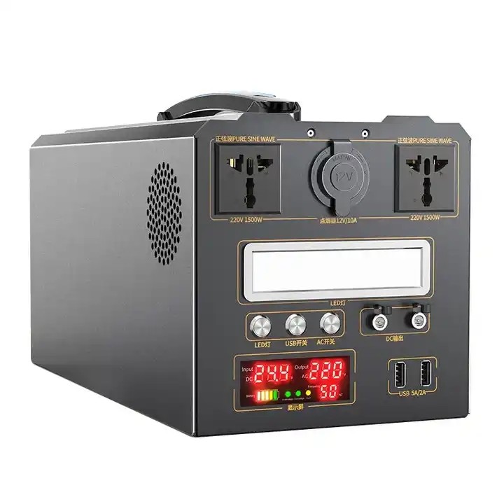 China 1500W Portable Power Bank Station, Portable 220v Outdoor Power Station Inverter Generator factory