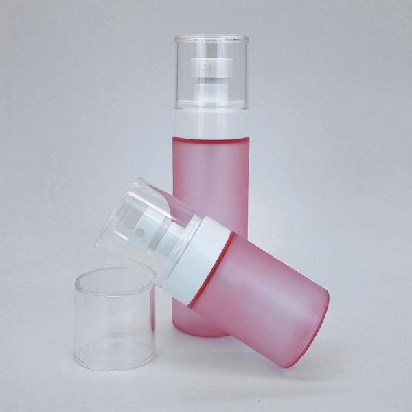 Quality 50ml 100ml 120ml Plastic Airless Pump Bottles For Cosmetics Frosted Airless Pump for sale