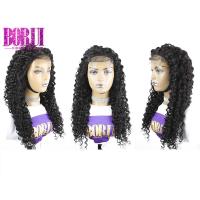 china Deep Wave Lace Closure Custom Lace Wigs 100% Unprocessed Indian Virgin Curly