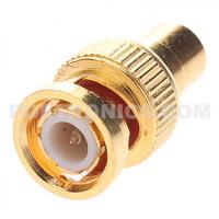 China BNC-RM11 Gold Plated BNC Male to RCA (Phono) Female Adapter for sale