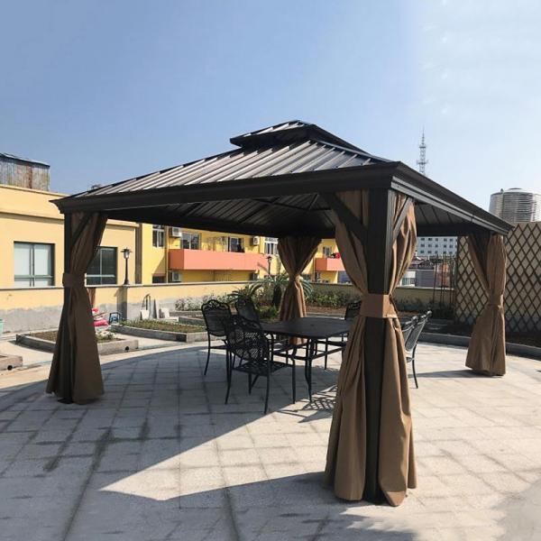 Quality Polycarbonate Double-Roof Canopy Outdoor Hardtop Gazebo  Gazebo Canopy for sale