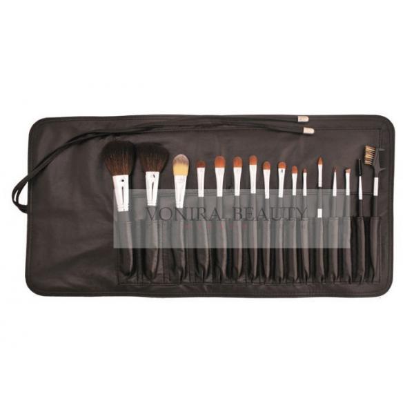 Quality Durable Roll Up Carrying Case Professional Makeup Brush Set For A Flawless Full Face for sale