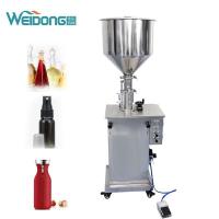 Quality Pneumatic Electric Paste Cosmetic Liquid Filling Packing Machine Single Head for sale