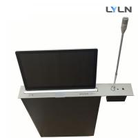 China Lift Up / Down Motorized Retractable Monitor integrating with Fixed Conference Discussion Unit for sale