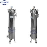 China Stainless Steel PP WOVEN Bag Filter Housing for Beer Wine Juice Spirit Water Filtration factory