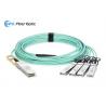 China 100G QSFP28 to 4 x 25G SFP28 Breakout Active Optical Cables 7m, 10m, 30m factory