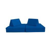 China Flexible Seating Modular Micro Suede Kids Play Sofa Couch For Playroom for sale