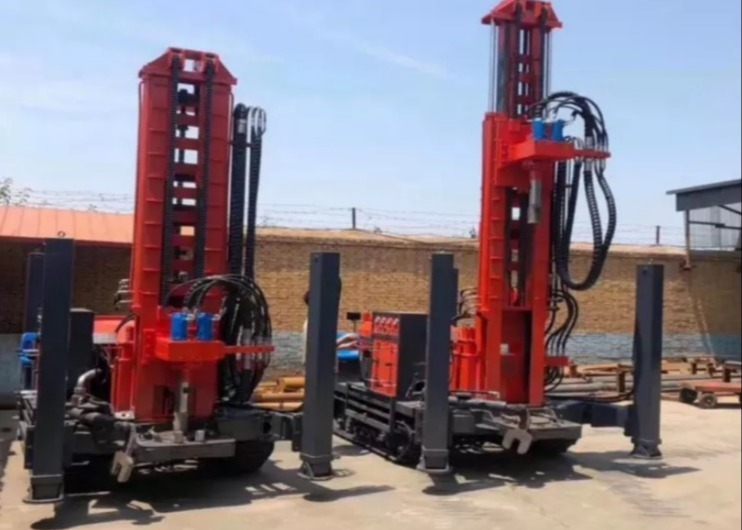China 200 Meters Depth Pneumatic Water Well Drilling Rig Machine Hard Stone Layer DTH Drilling factory
