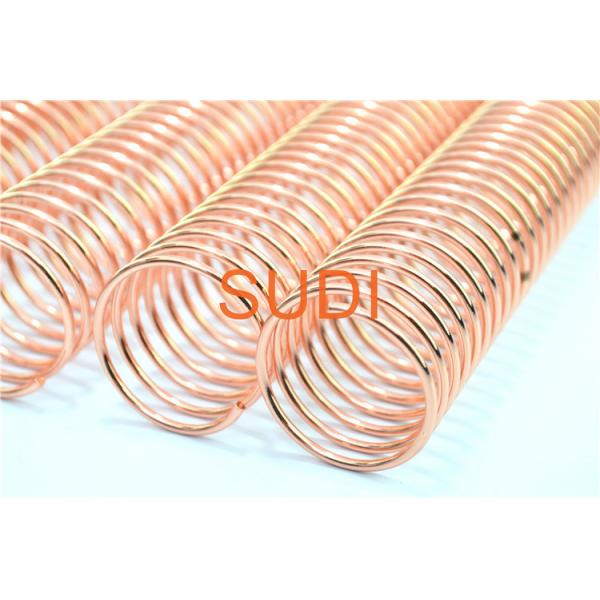 Quality 2:1 Pitch Metal Spiral Binding Coils for sale