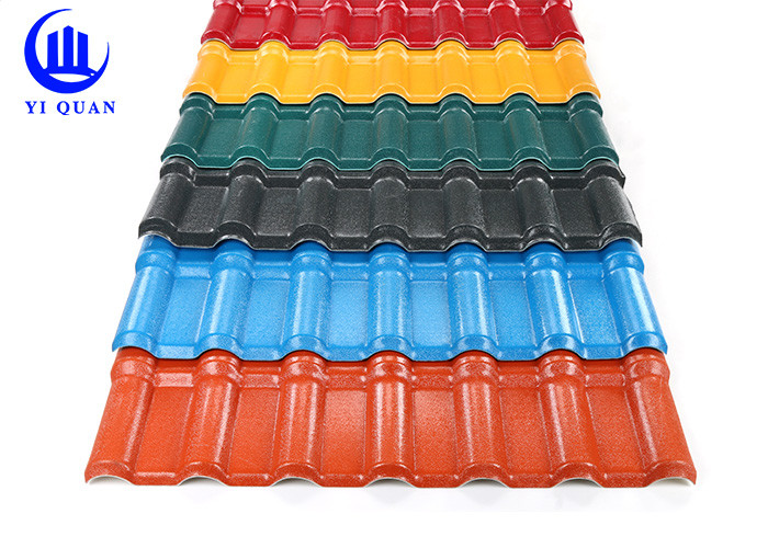 China Construction Material ASA Plastic Sheet For Roof Customized With Pvc Synthetic Resin Roof Tile factory