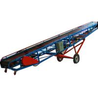 China Small Movable Corrugated Belt Conveyor With Large Capacity Can Tilt Move And Climb factory