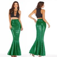 China Breathable Mermaid Tail Halloween Costume 90% Polyester 10% Spandex Material factory