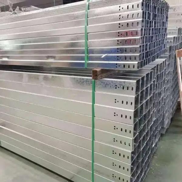 Quality Outdoor Hot Dip Galvanized Cable Tray Ventilation / Perforation Groove for sale