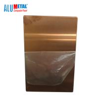 Quality 800mm 3200mm Outdoor Brushed Aluminum Composite Panel Brass Finish Odm for sale