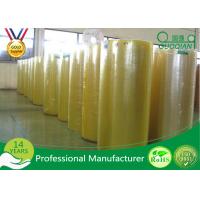 China Transparent Bopp PVC Film Roll , Water Activated Packing Tape Jumbo Roll 980/1280/1620mm for sale