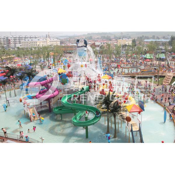 Quality Large aqua playground equipment in waterpark projects , aqua park games for sale