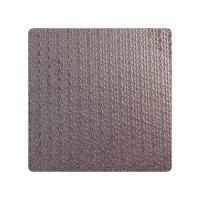 China 304 316 Retro Brown color Embossed metal plate for decorative Textured Stainless Steel Sheet Project factory