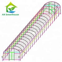 Quality 0.06mm 0.20mm Thick Flm Poly Tunnel Greenhouse Hot Galvanised Steel Greenhouse for sale