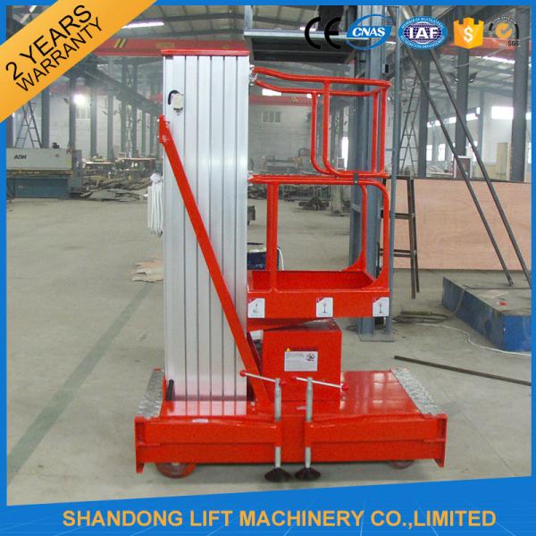 Quality Mobile Hydraulic Aerial Work Platform Lift With High Strength Aluminum Alloy Material for sale